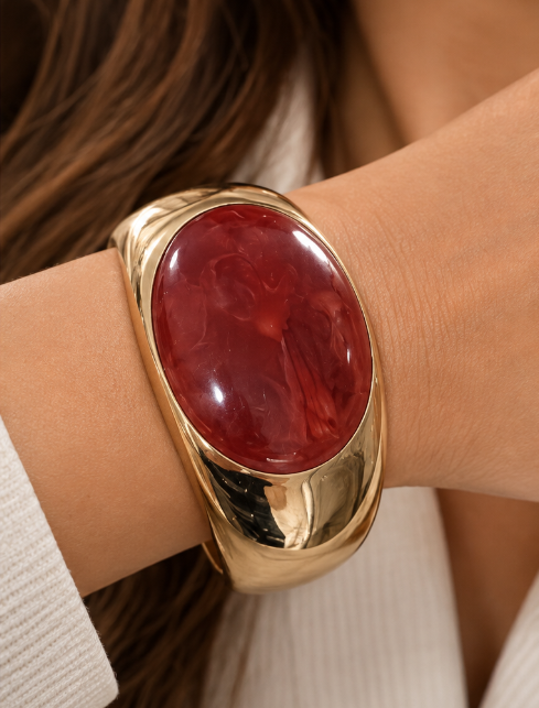 Bracelete Encanto Rubi — Como fica no corpo